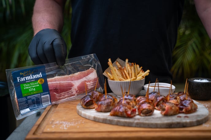 Venison Wrapped Meatballs