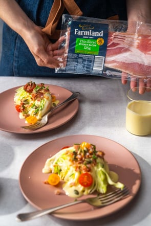 Loaded wedge salad with honey Dijon yoghurt dressing_Farmland_portrait_side on_LR.