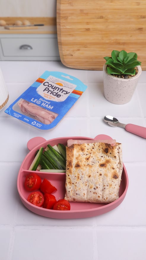 Ham and Cheese toastie wrap reel cover branded 