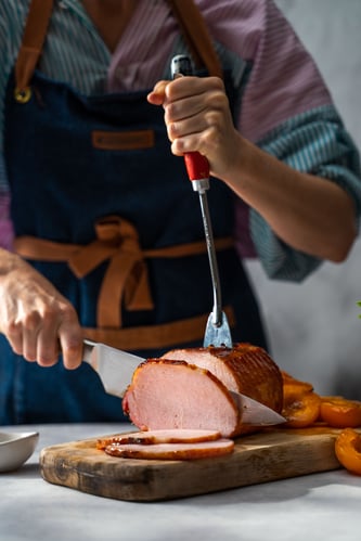 Airfryer apricot glazed ham_Hero_portrait 4_side on_LR