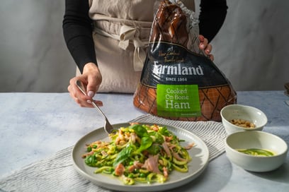 Ham and macadamia pesto zoodles_Farmland_landscape_side on__LR
