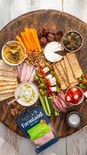 Mediterranean platter for two_Farmland, ham_portrait_topdown_HR